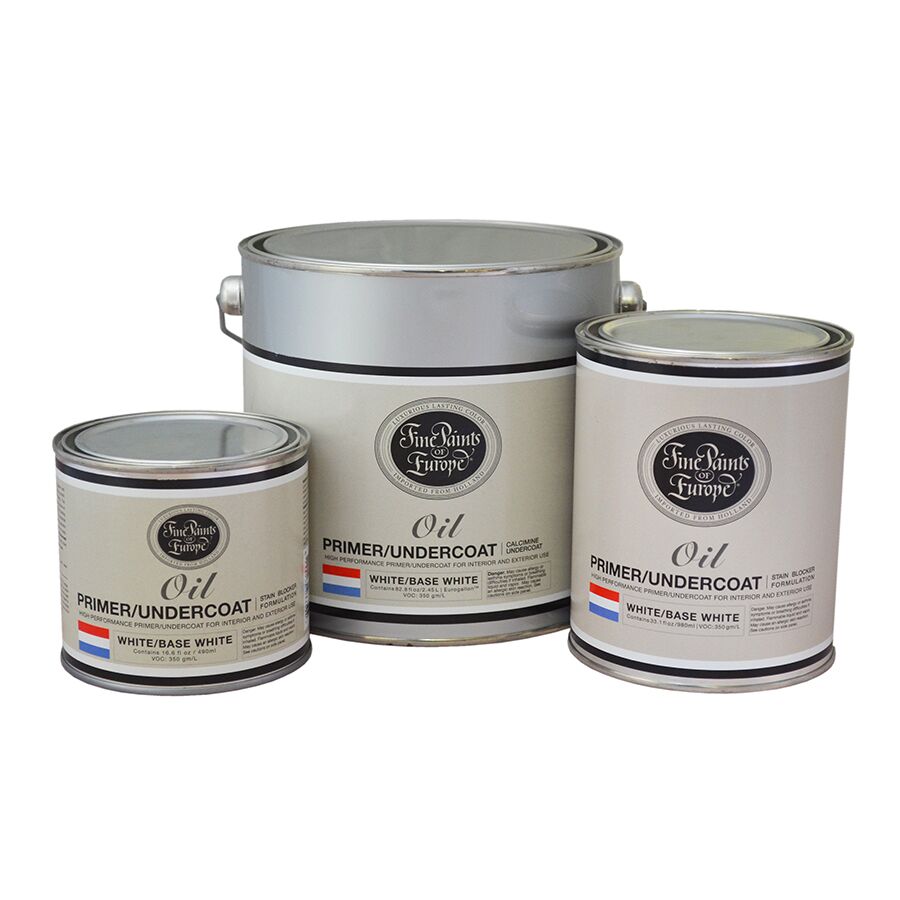 OilPrimerWhiteBaseWhiteFam Oil Primer/Undercoat and Oil Tintable Primer paint cans